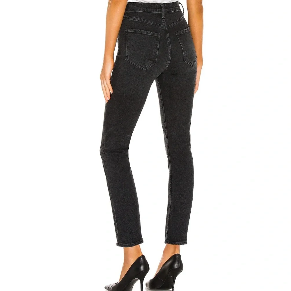 Agolde Riley High Rise Straight Crop 25 - Picture 2 of 4